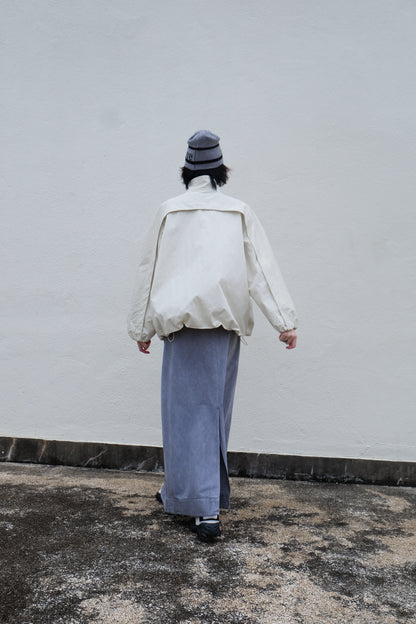 ✨推！"Andre" 90s Heavy Washed Cotton A-line Skirt (Grey)