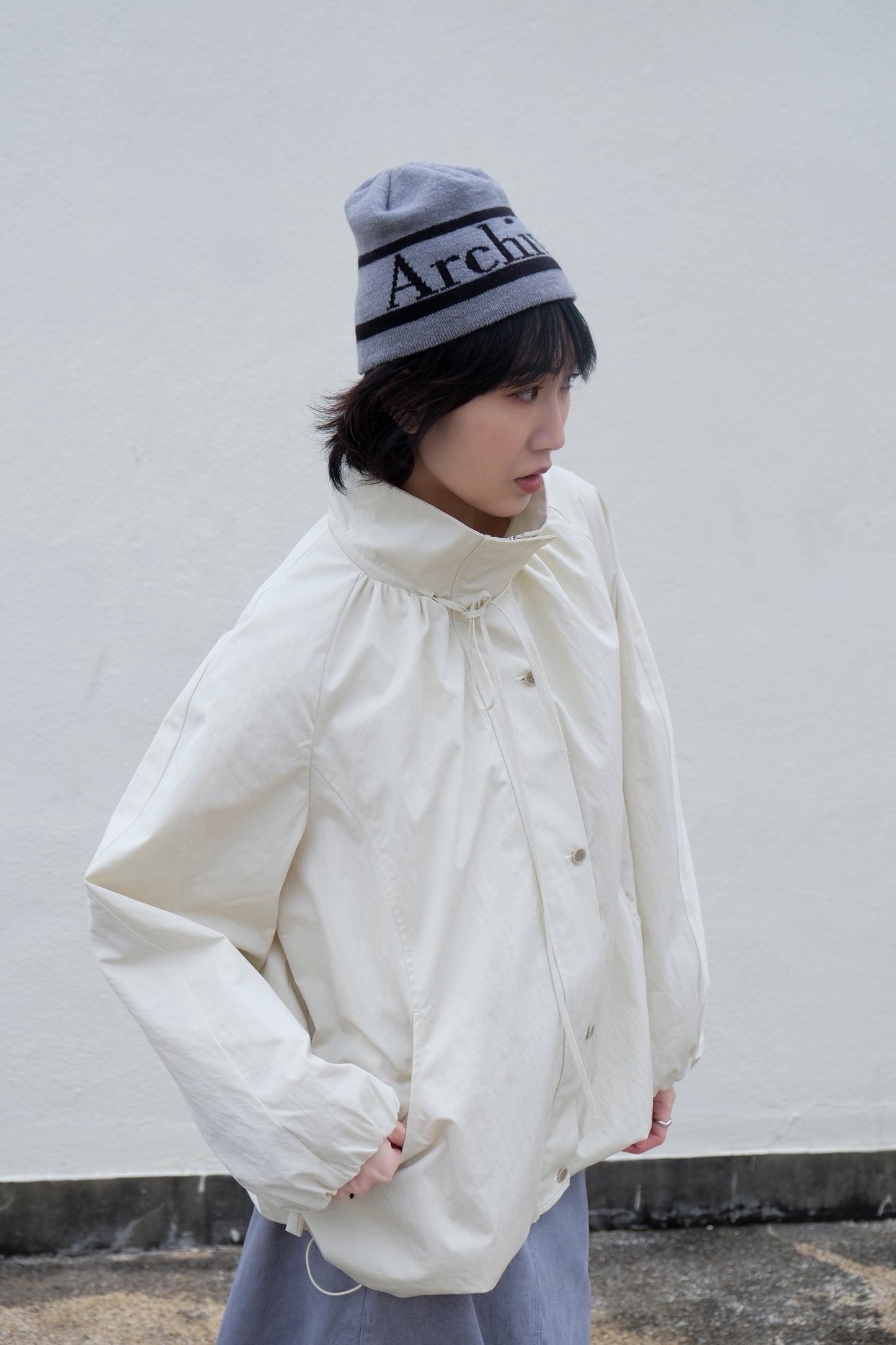 ✨推！"Eden" Puffy Windbreaker (Cream)