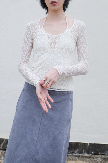 Scoop Lace Top (3 Colours)