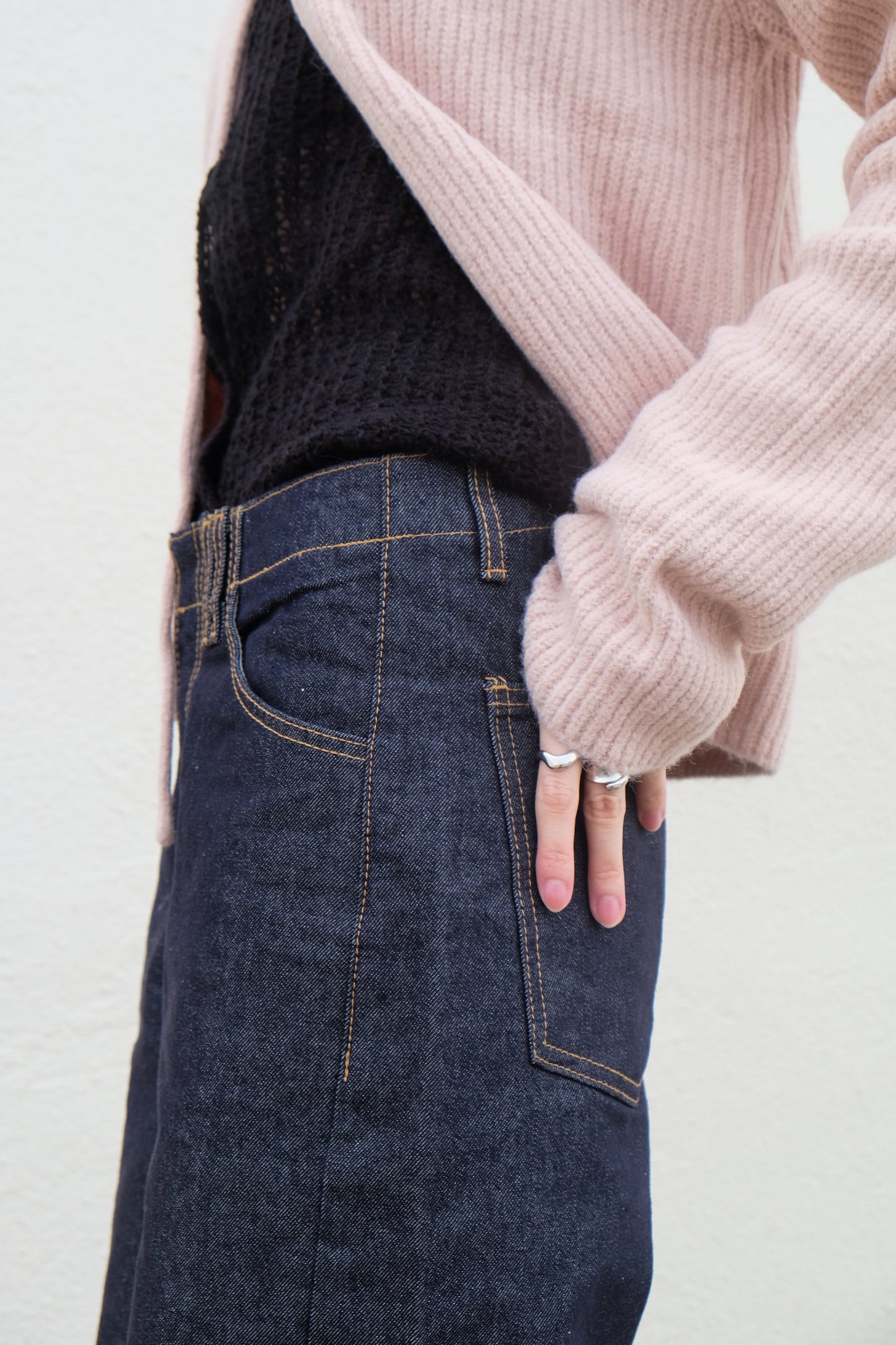 ✨推！"Charlie" Unwashed Wide Jeans