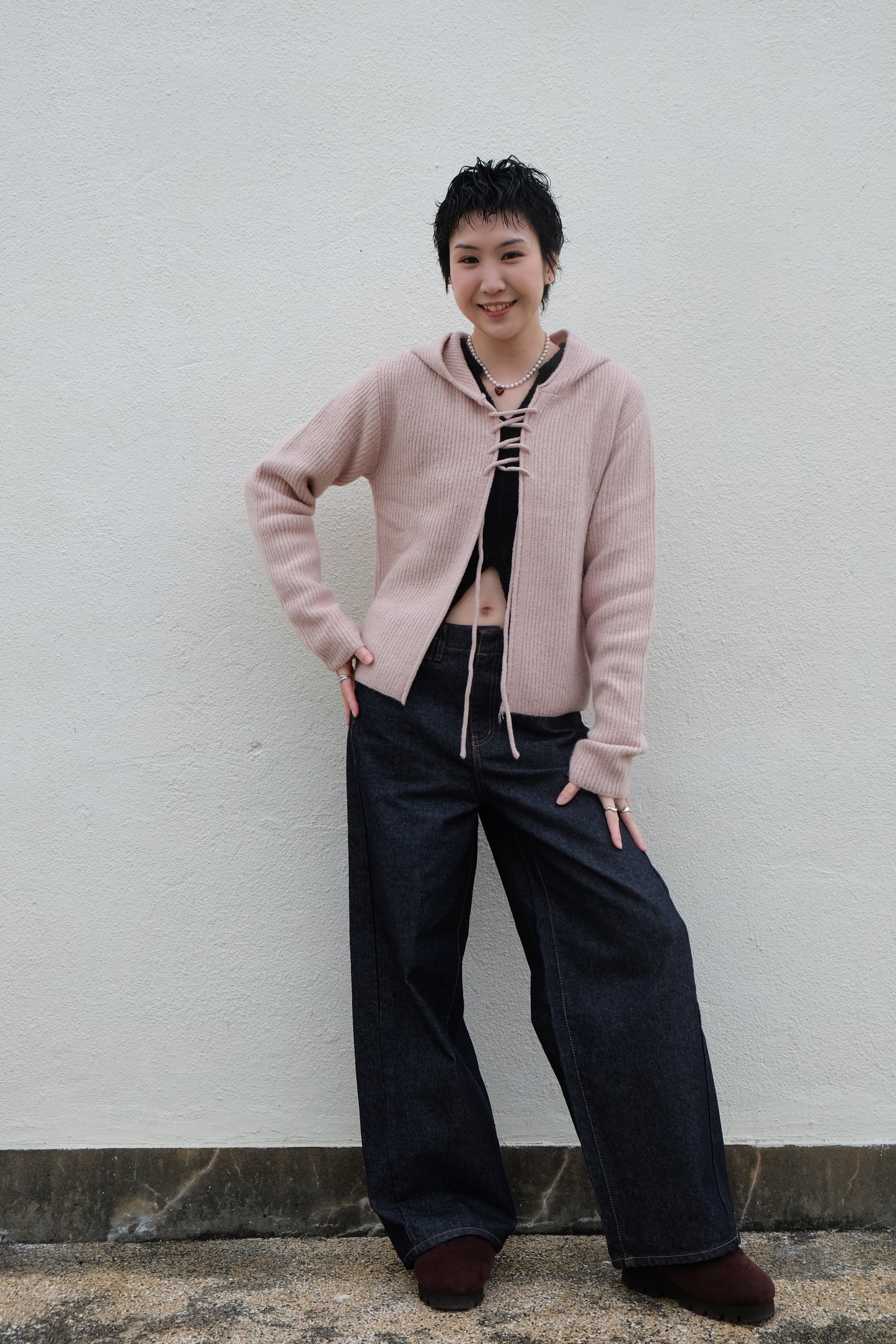 ✨推！"Charlie" Unwashed Wide Jeans