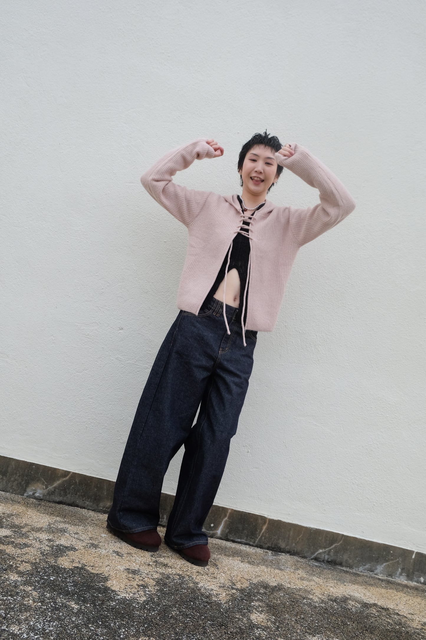 ✨推！"Charlie" Unwashed Wide Jeans