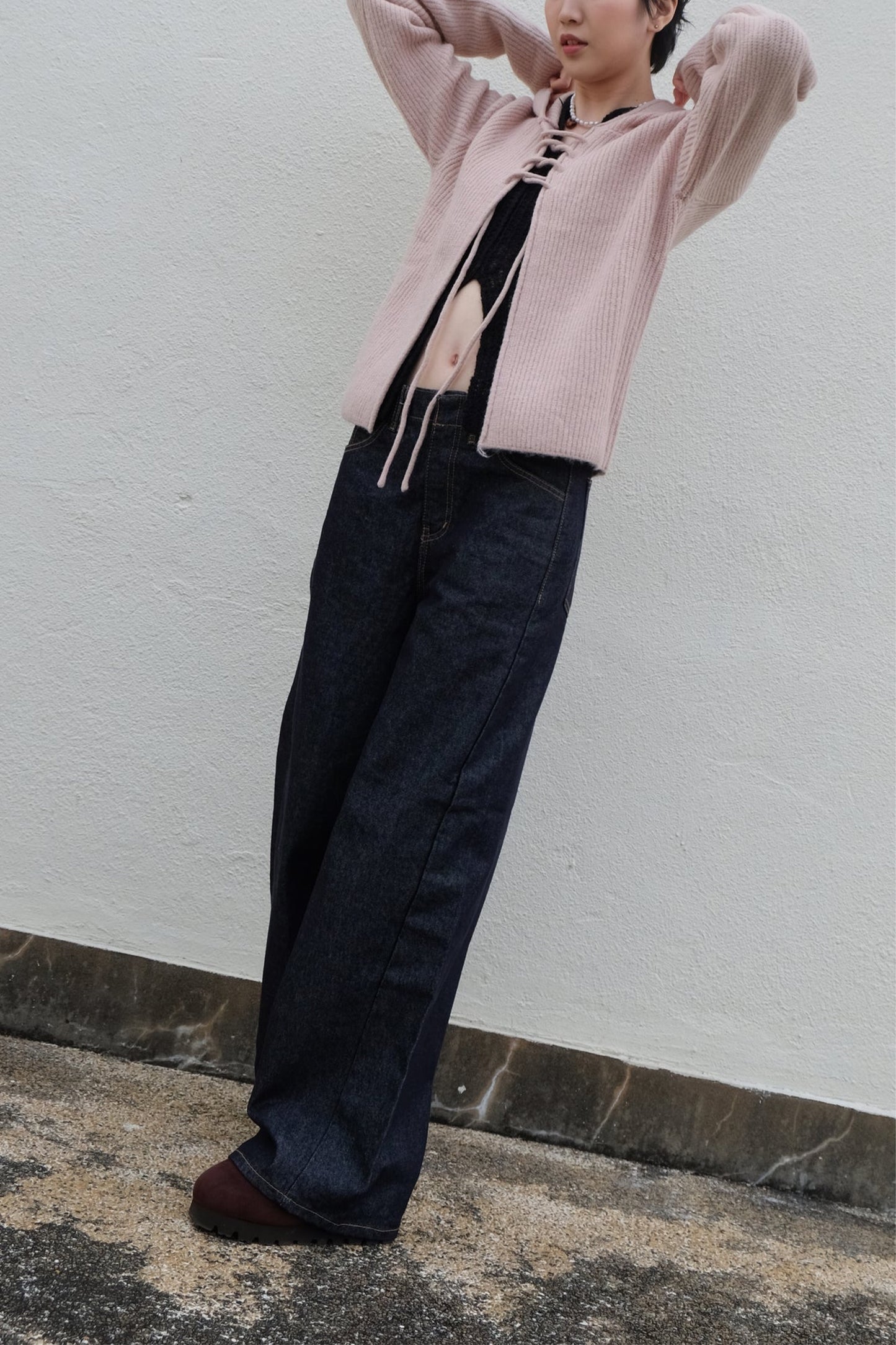 ✨推！"Charlie" Unwashed Wide Jeans
