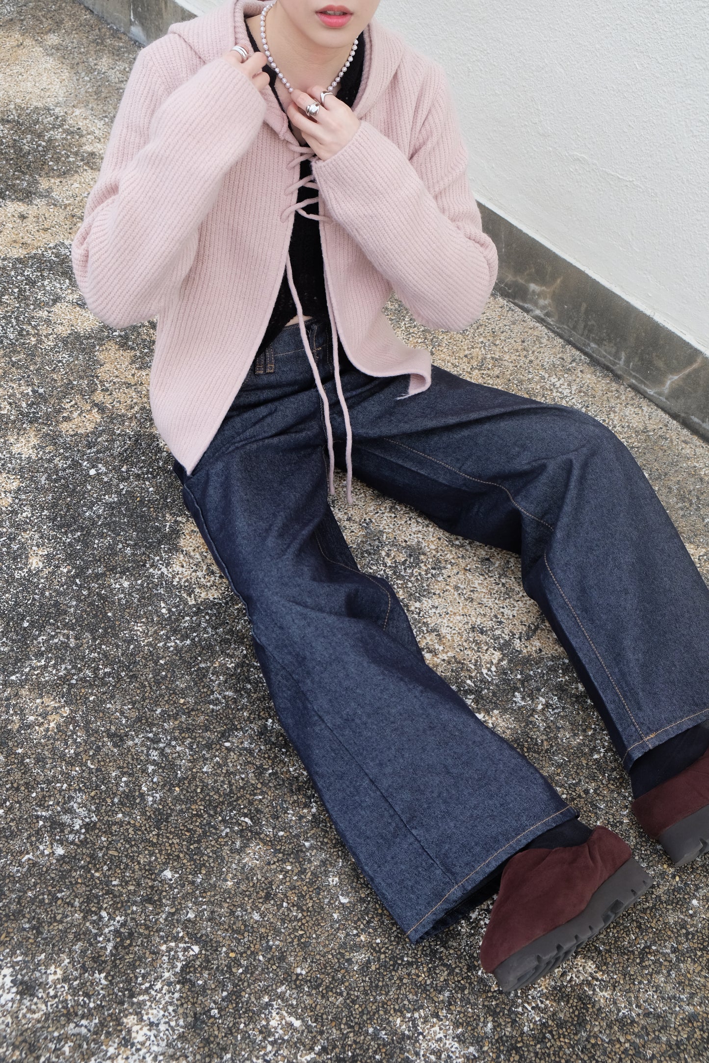 ✨推！"Charlie" Unwashed Wide Jeans