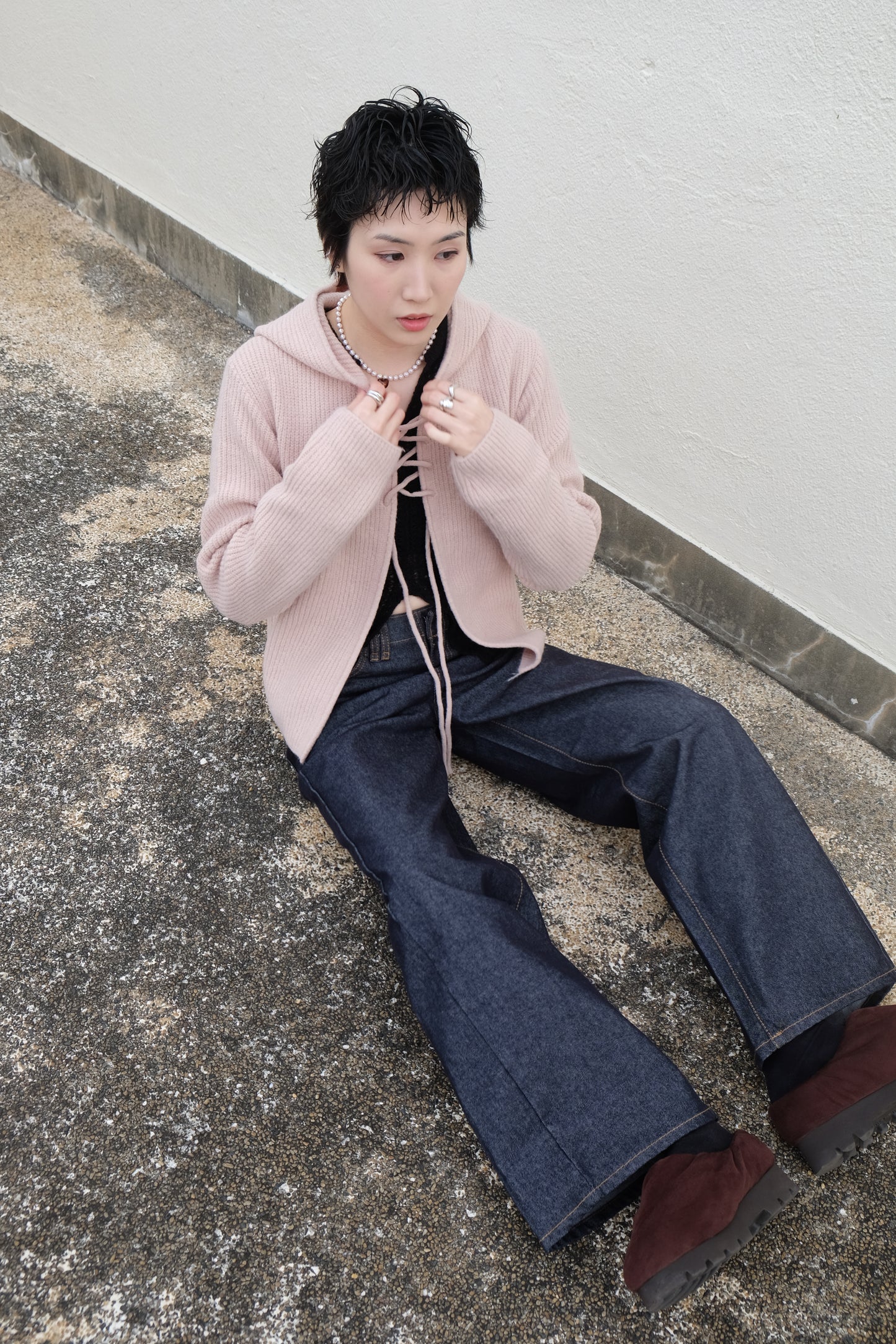 ✨推！"Charlie" Unwashed Wide Jeans