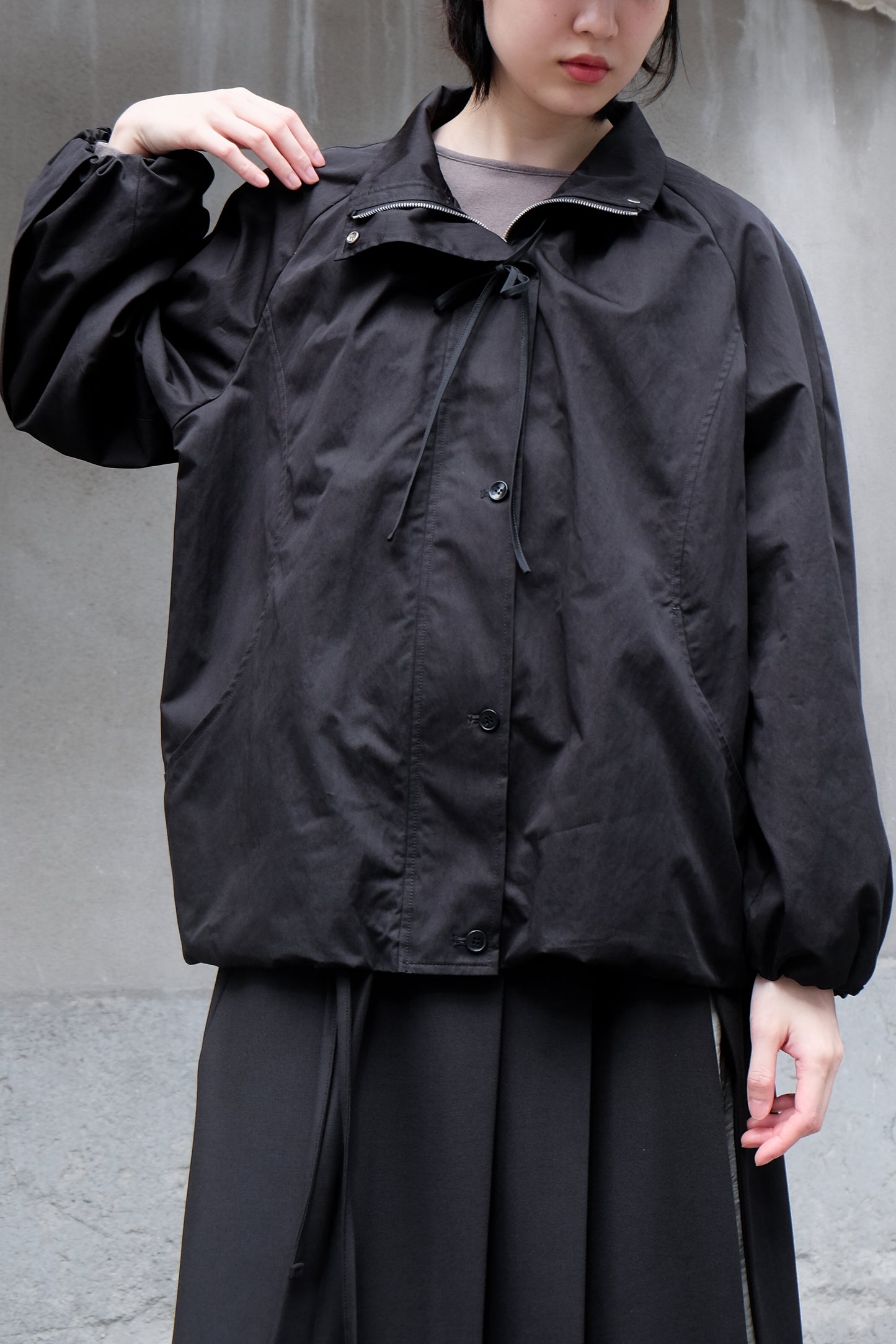 ✨推！"Eden" Puffy Windbreaker (Black)