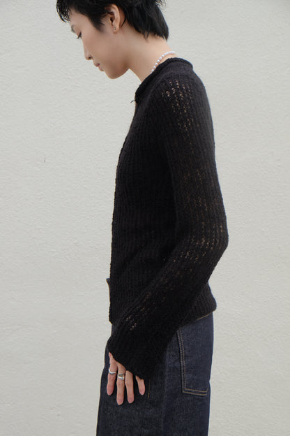 "Lily" Net Top (Green/ Black)
