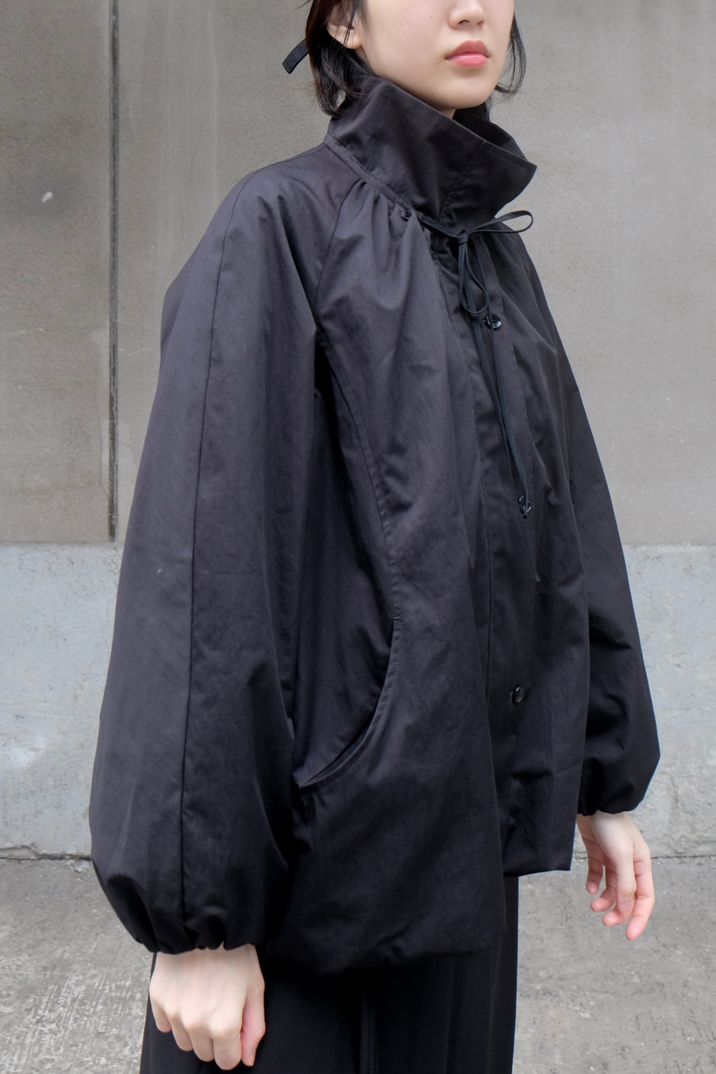 ✨推！"Eden" Puffy Windbreaker (Black)