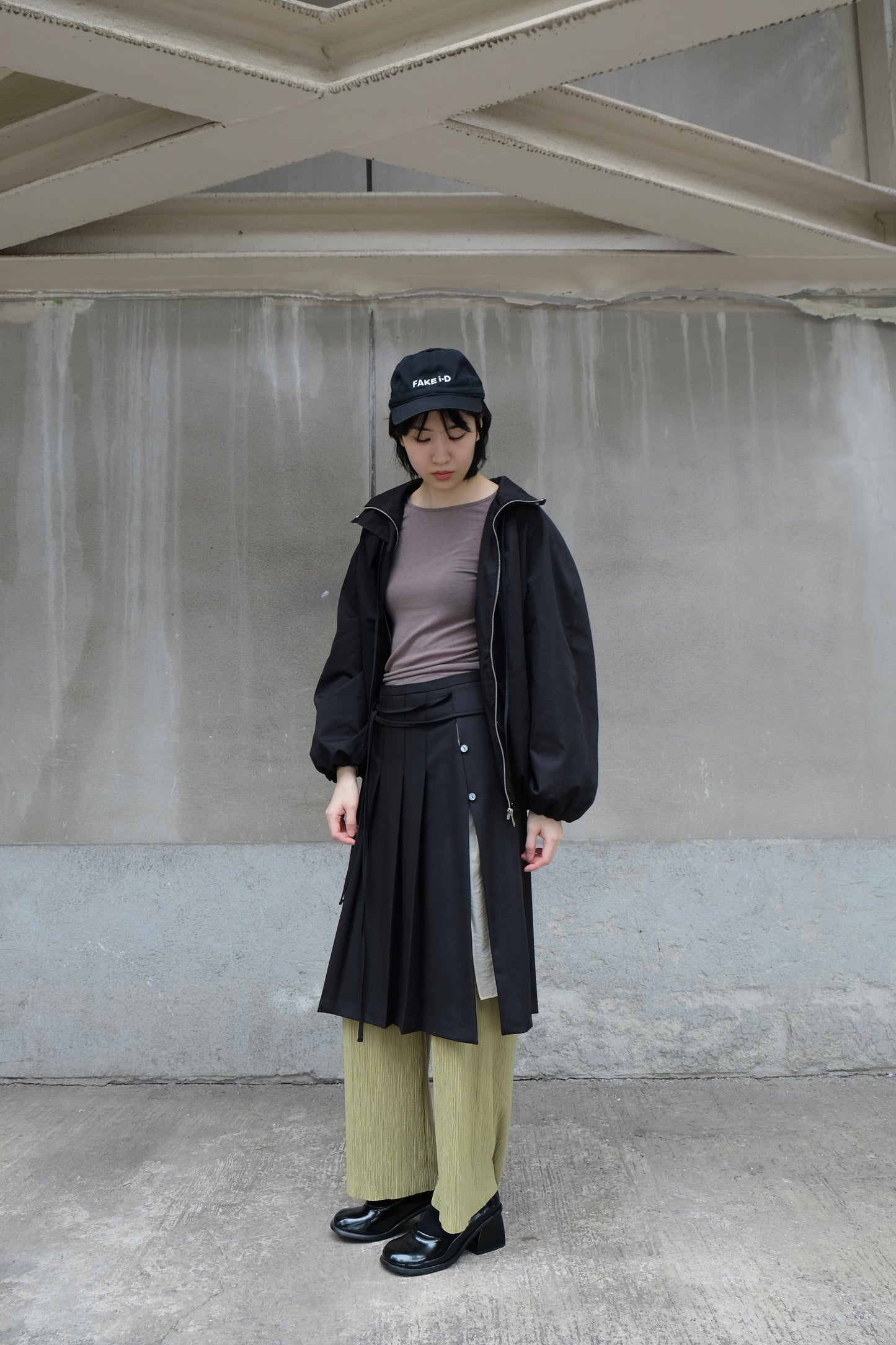 Cooling Textured Everyday Pants (Purple/ Green)