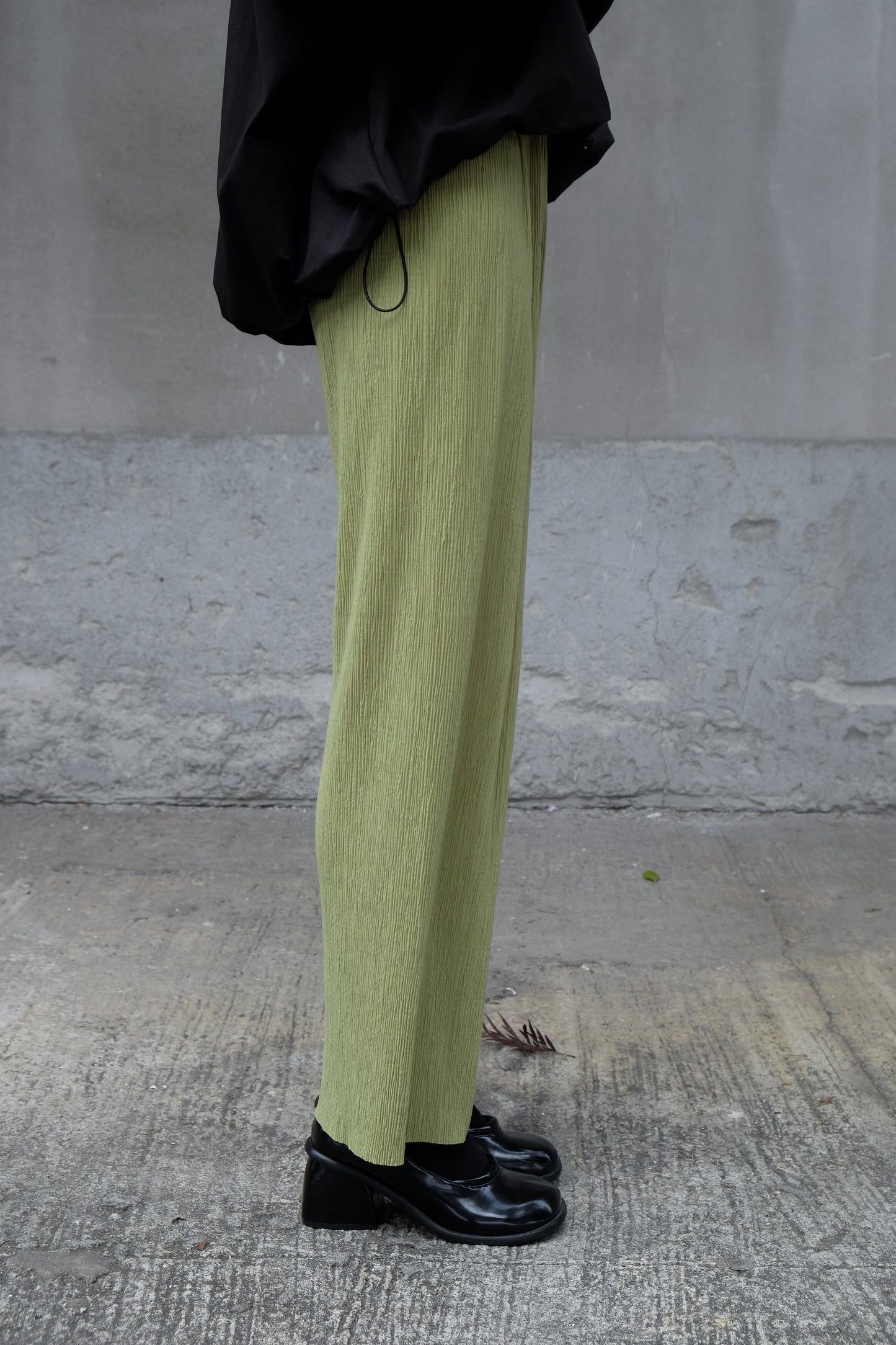 Cooling Textured Everyday Pants (Purple/ Green)