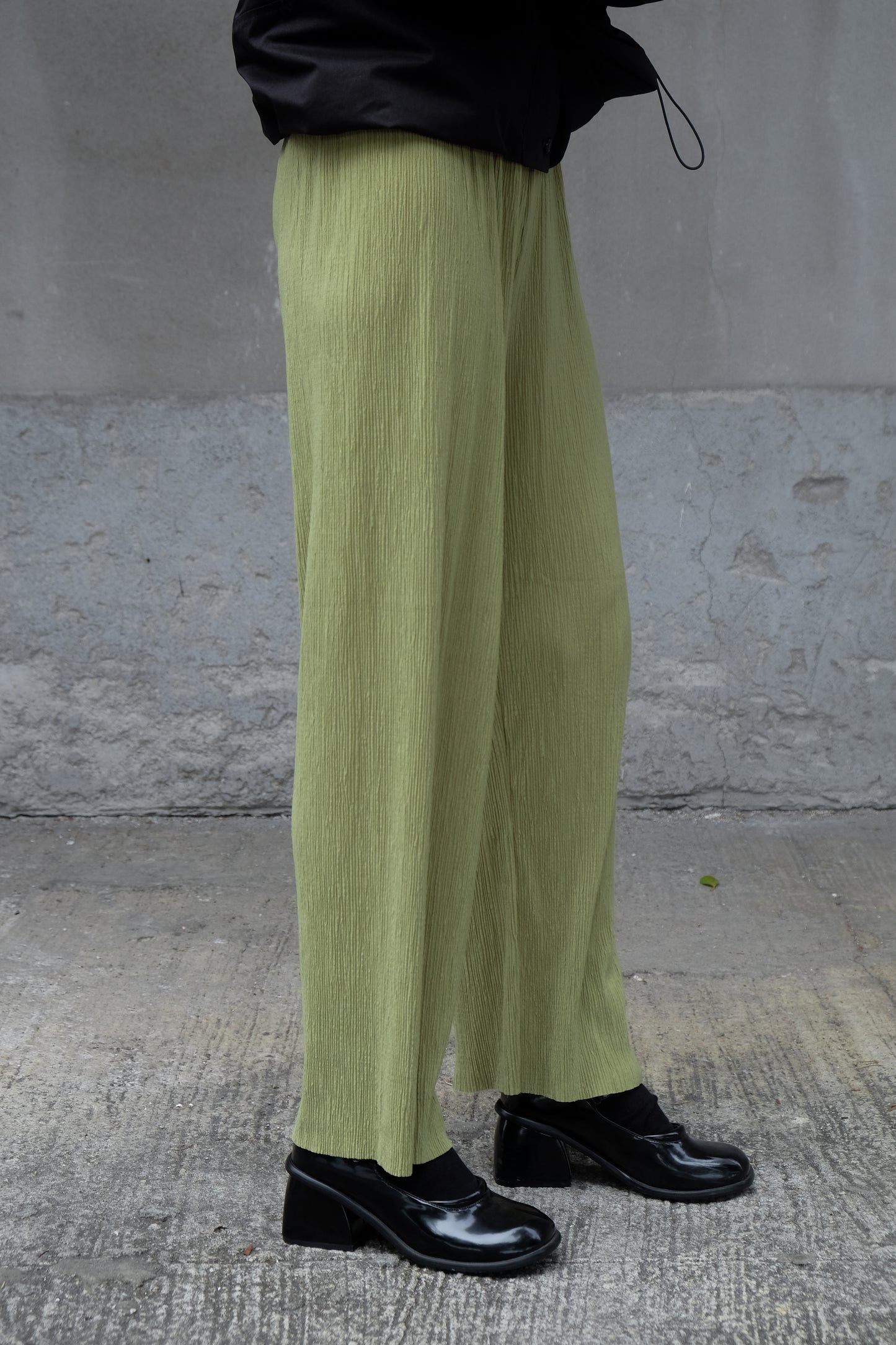 Cooling Textured Everyday Pants (Purple/ Green)