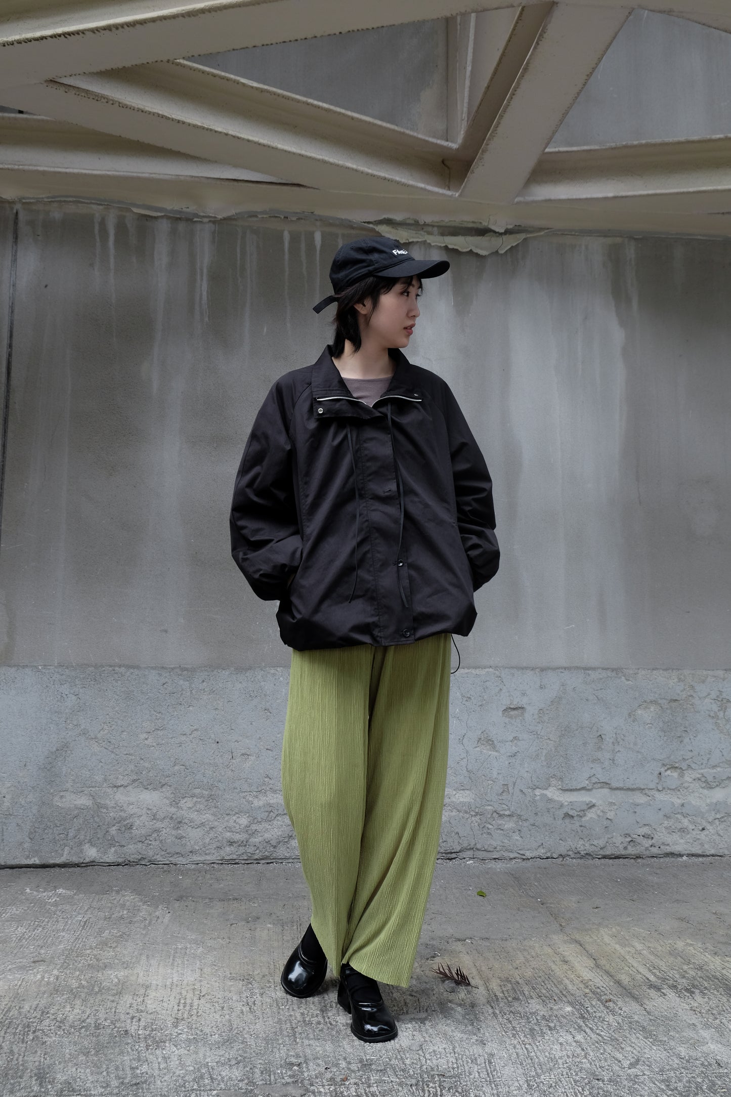 ✨推！"Eden" Puffy Windbreaker (Black)