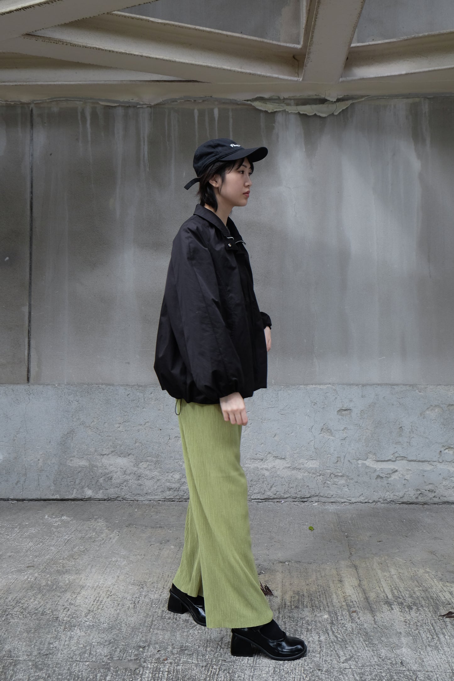 Cooling Textured Everyday Pants (Purple/ Green)