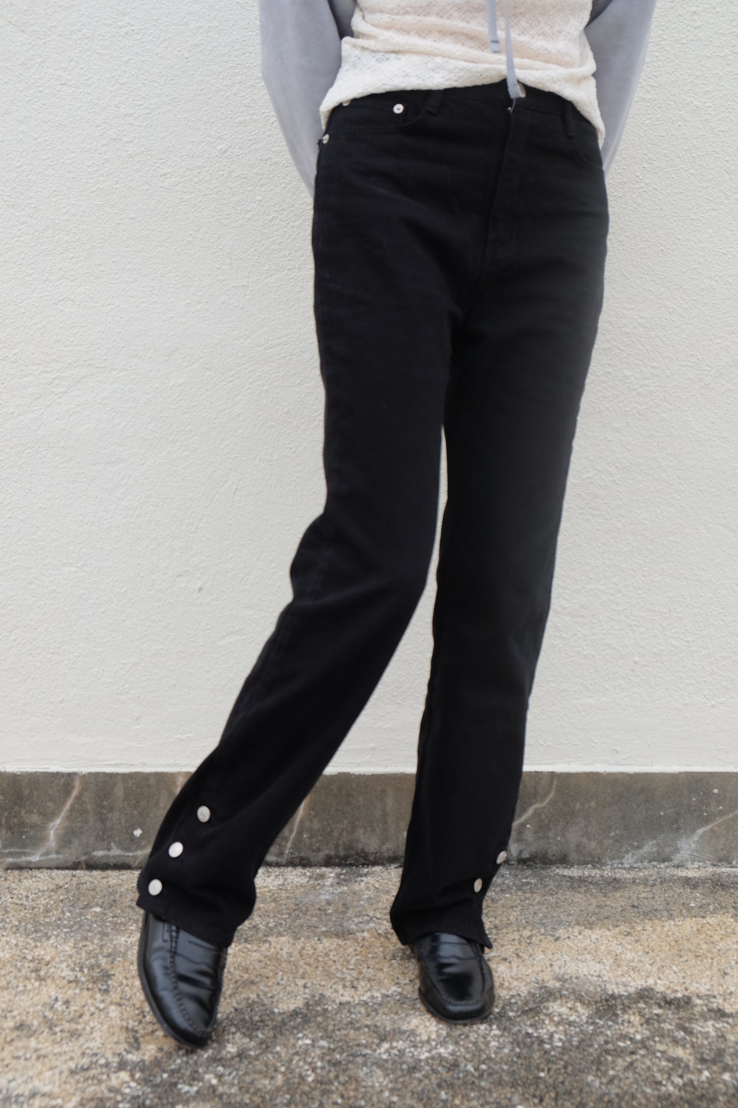✨推！"Ellie" Buttoned Bootcut Jeans