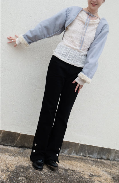 ✨推！"Ellie" Buttoned Bootcut Jeans