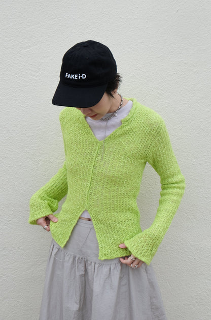 "Lily" Net Top (Green/ Black)
