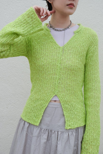 "Lily" Net Top (Green/ Black)