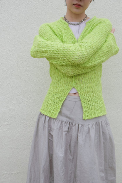"Lily" Net Top (Green/ Black)