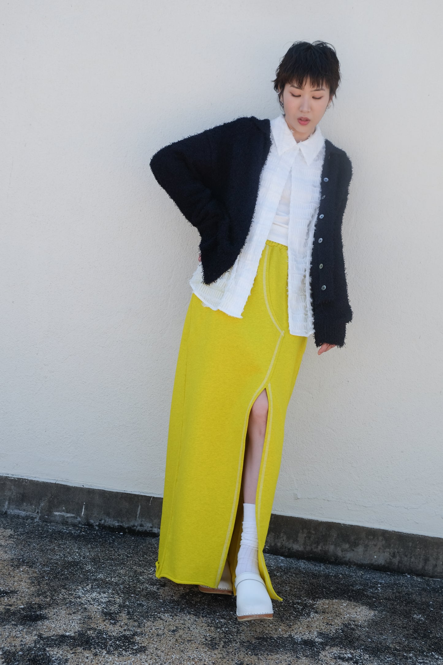 ✨推！Sporty Slit Skirt (Yellow)