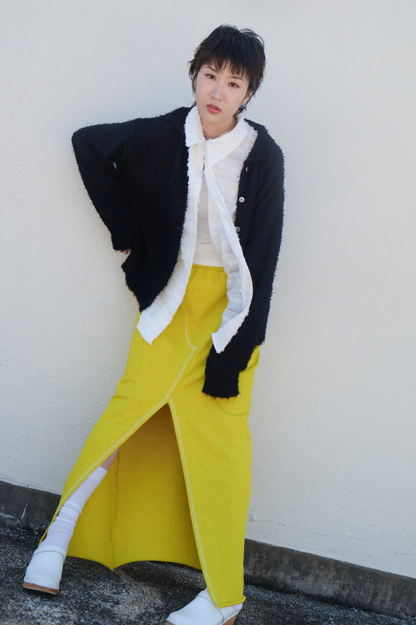 ✨推！Sporty Slit Skirt (Yellow)