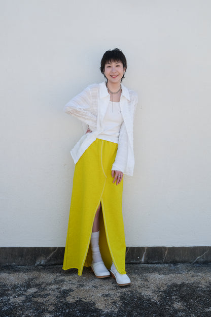 ✨推！Sporty Slit Skirt (Yellow)