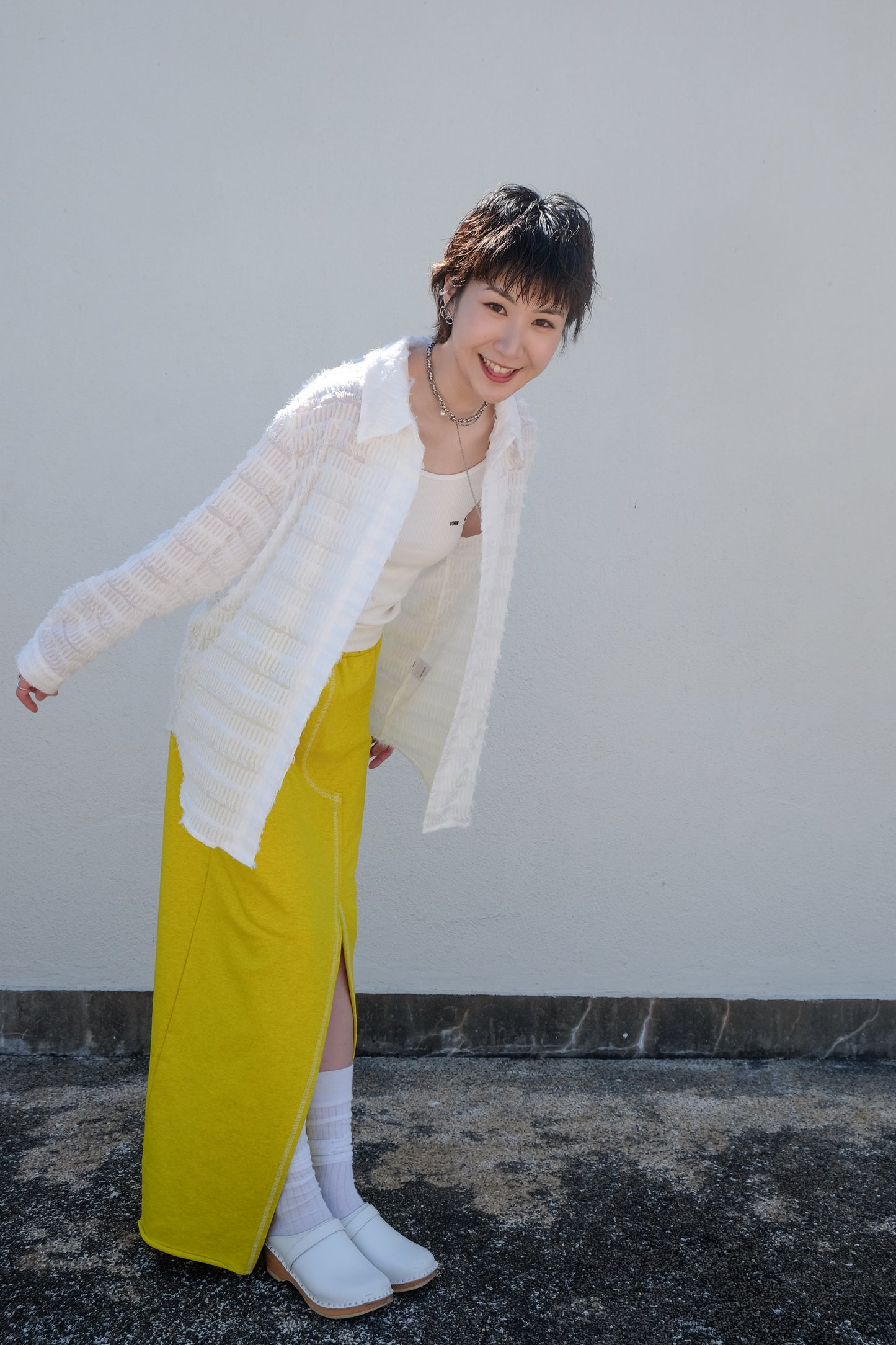 ✨推！Sporty Slit Skirt (Yellow)