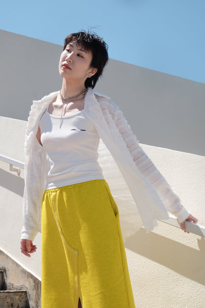 ✨推！Sporty Slit Skirt (Yellow)