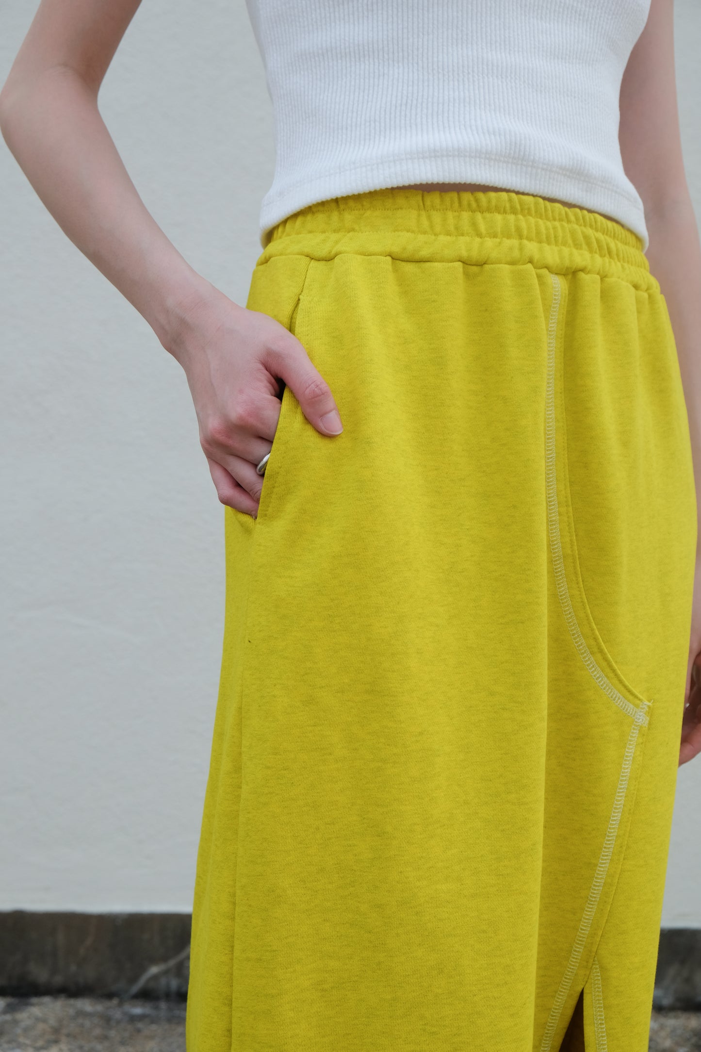 ✨推！Sporty Slit Skirt (Yellow)