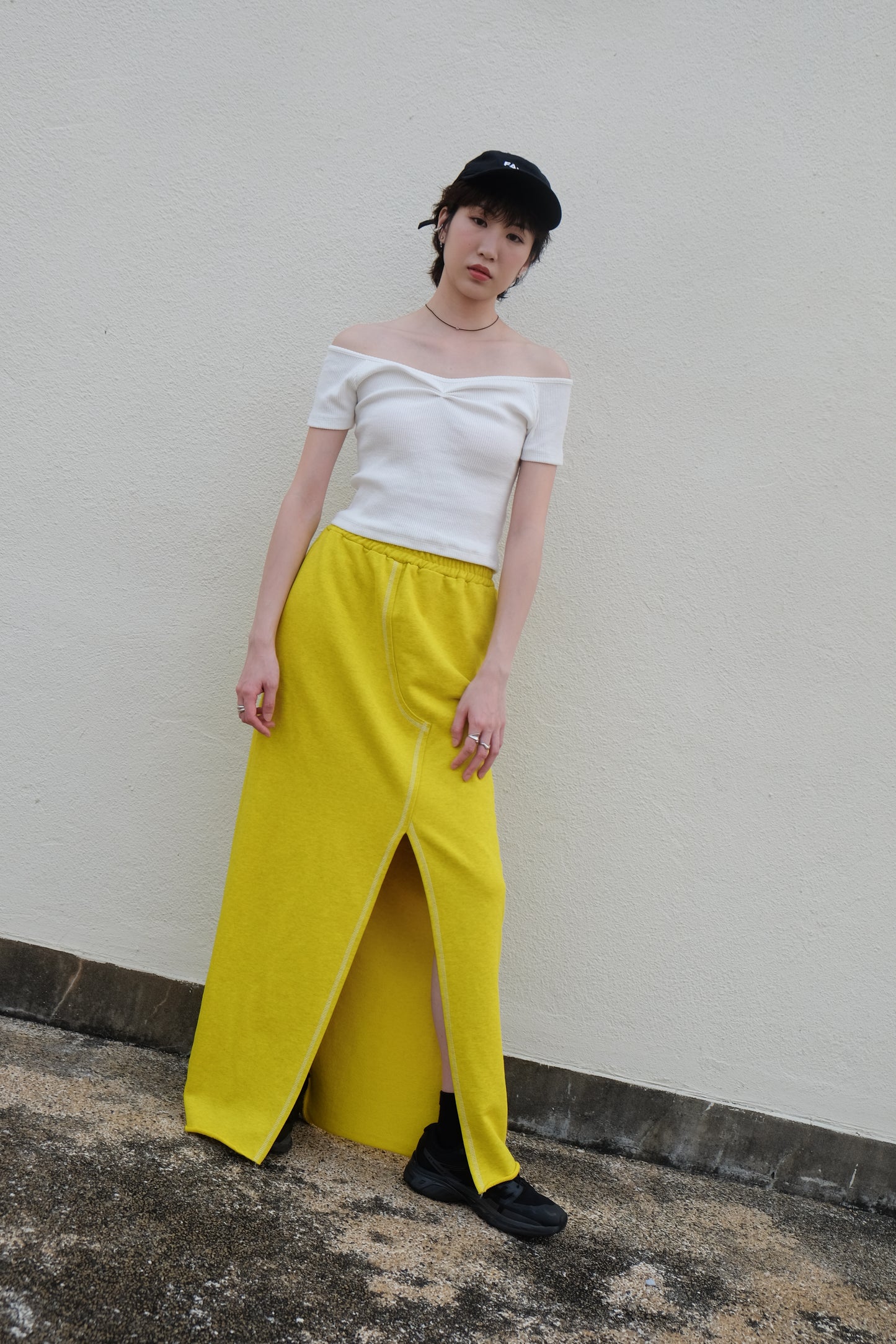 ✨推！Sporty Slit Skirt (Yellow)