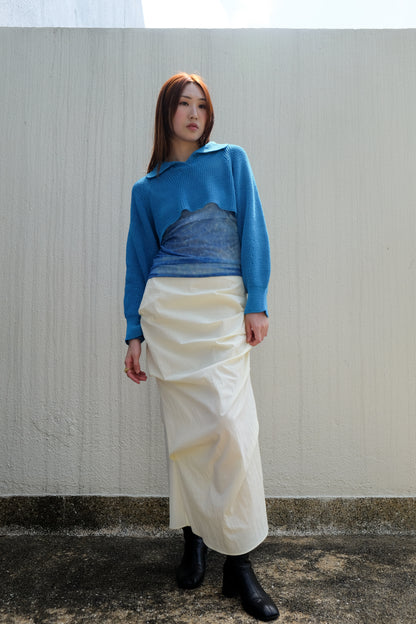✨推！"Shiina" Gathered Skirt (Butter)