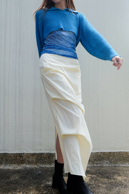 ✨推！"Shiina" Gathered Skirt (Butter)
