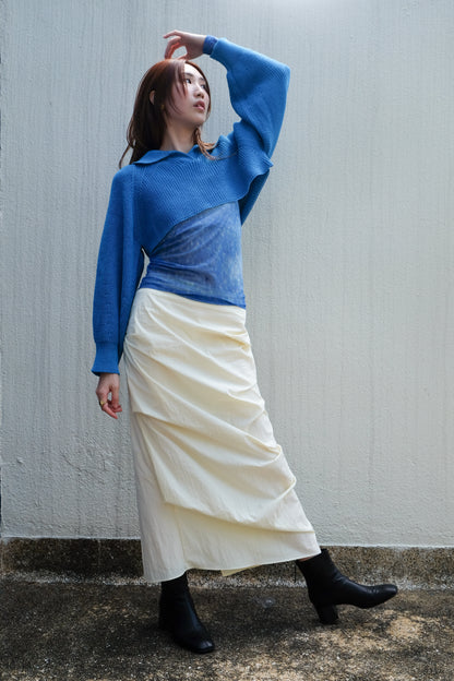 ✨推！"Shiina" Gathered Skirt (Butter)