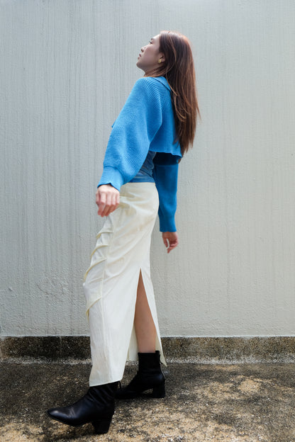 ✨推！"Shiina" Gathered Skirt (Butter)