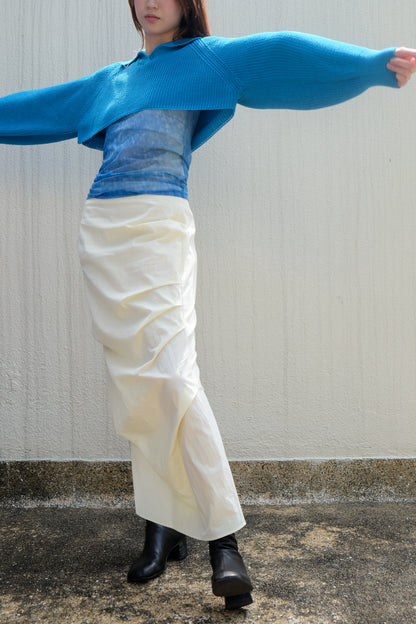 ✨推！"Shiina" Gathered Skirt (Butter)