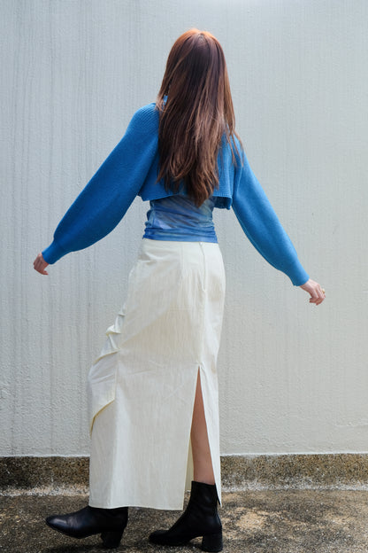 ✨推！"Shiina" Gathered Skirt (Butter)
