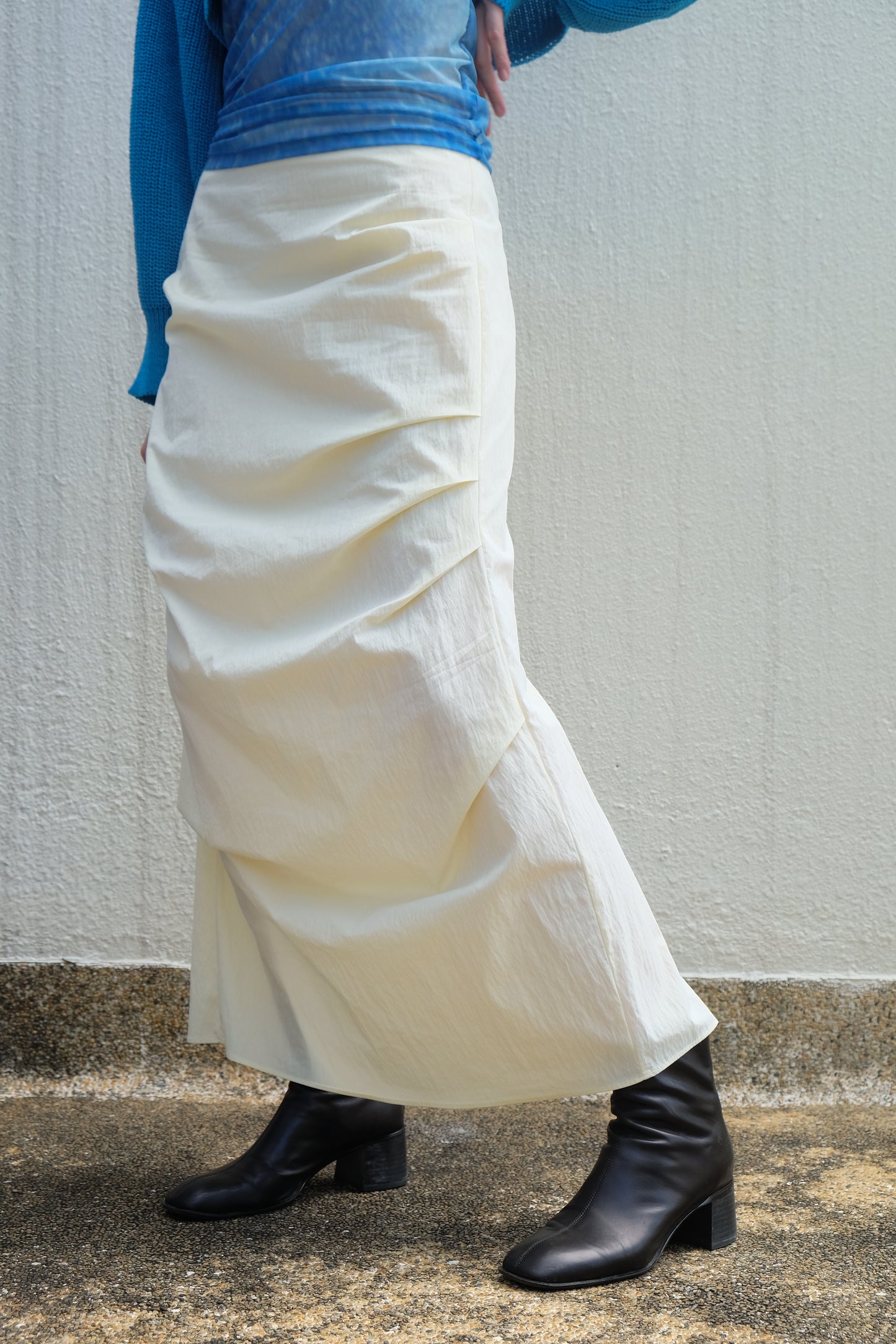 ✨推！"Shiina" Gathered Skirt (Butter)