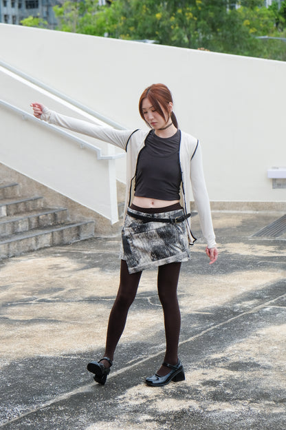 "Gemini" Two-way Layering Top (Caramel/ Charcoal/ Ivory)