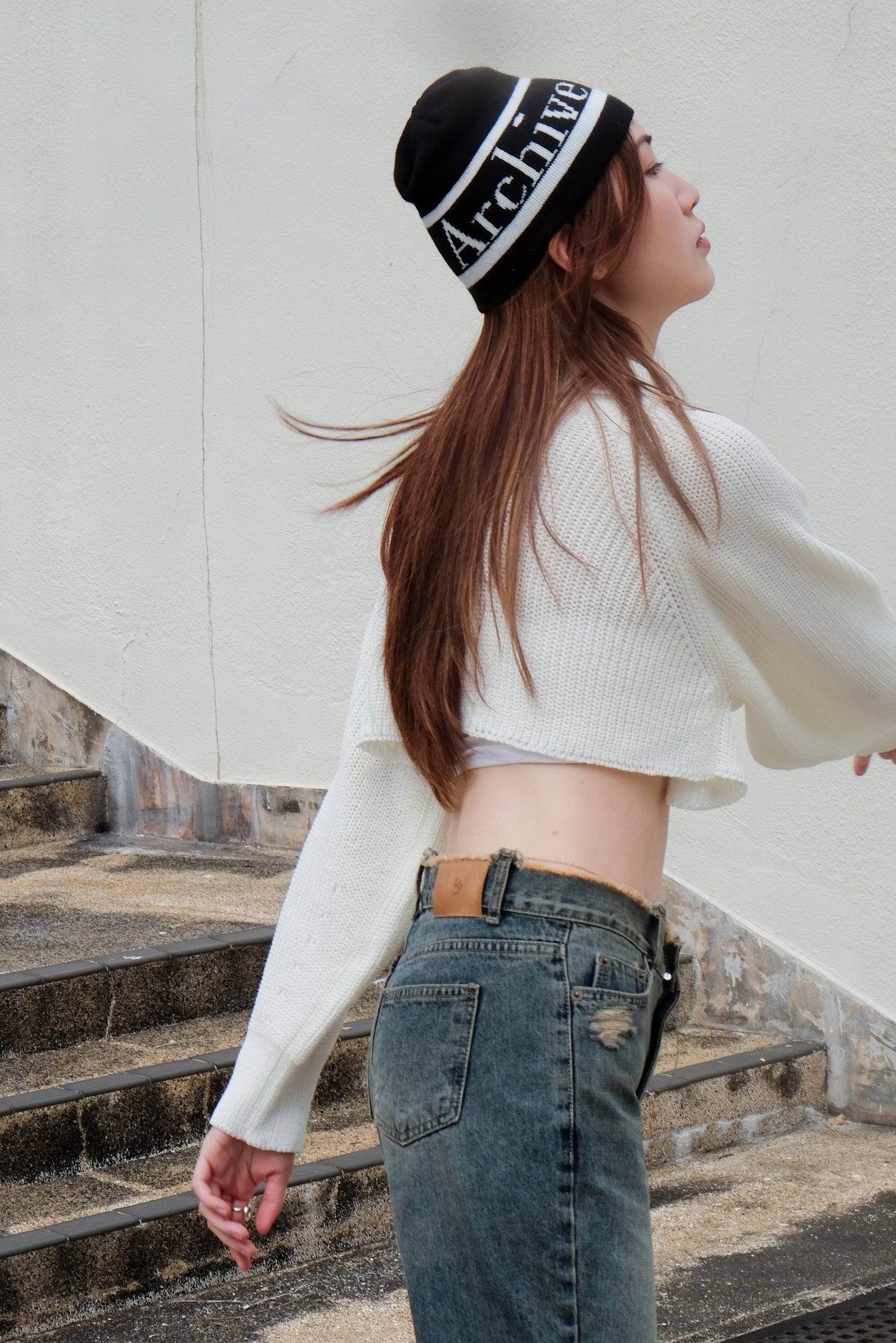 "Archive Dive" Beanie (Black/ Grey)