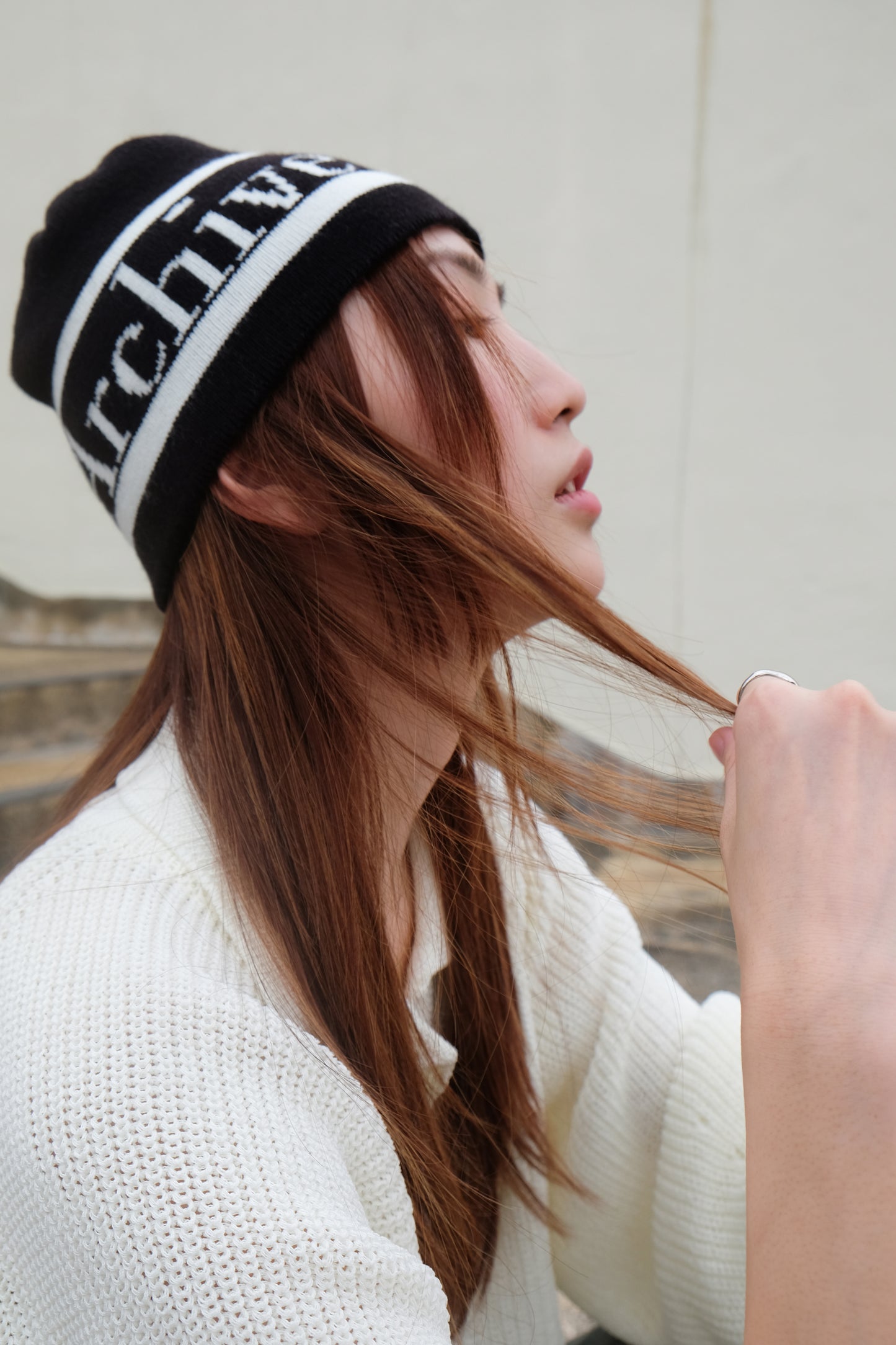 "Archive Dive" Beanie (Black/ Grey)