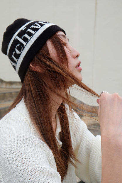 "Archive Dive" Beanie (Black/ Grey)