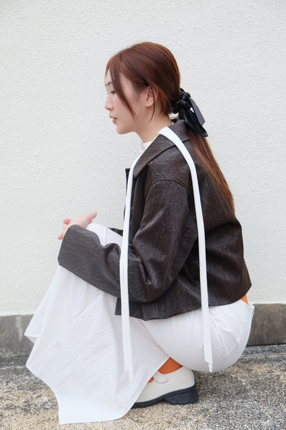 "Alexa" One-Shoulder Top (White)