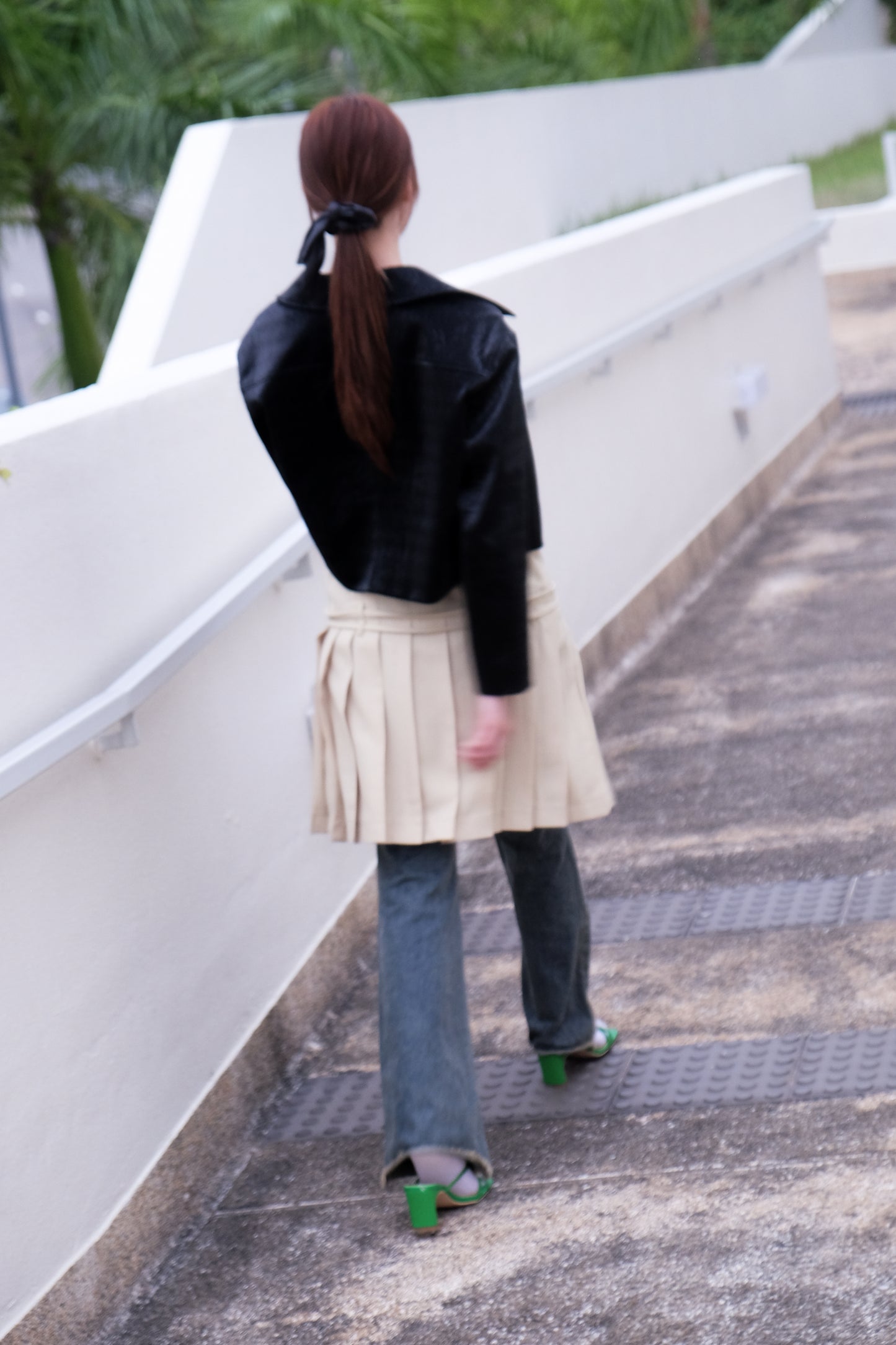 "Ayumi" Retro Bootcut Washed Jeans