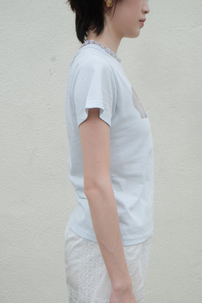 "Venus" Shell Goddess Tee (Baby Blue)