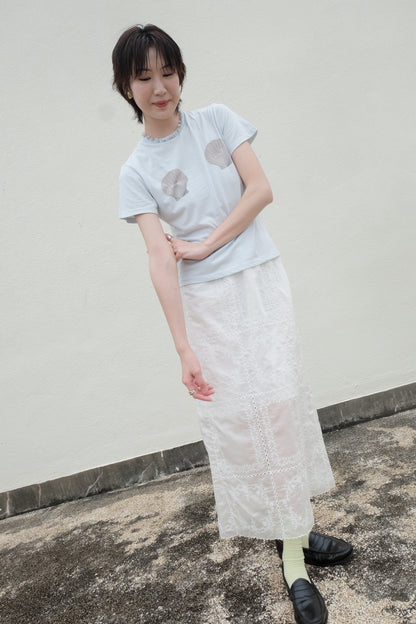 "Venus" Shell Goddess Tee (Baby Blue)