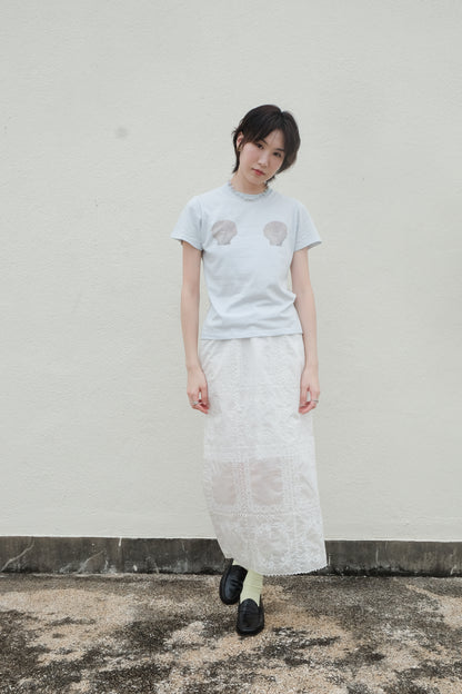 "Venus" Shell Goddess Tee (Baby Blue)