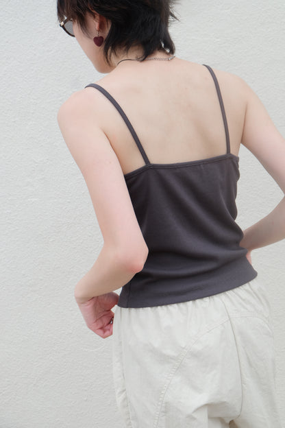 ✨推！"Old School" Lace Cami (Charcoal)