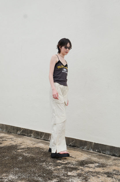 ✨推！"Old School" Lace Cami (Charcoal)