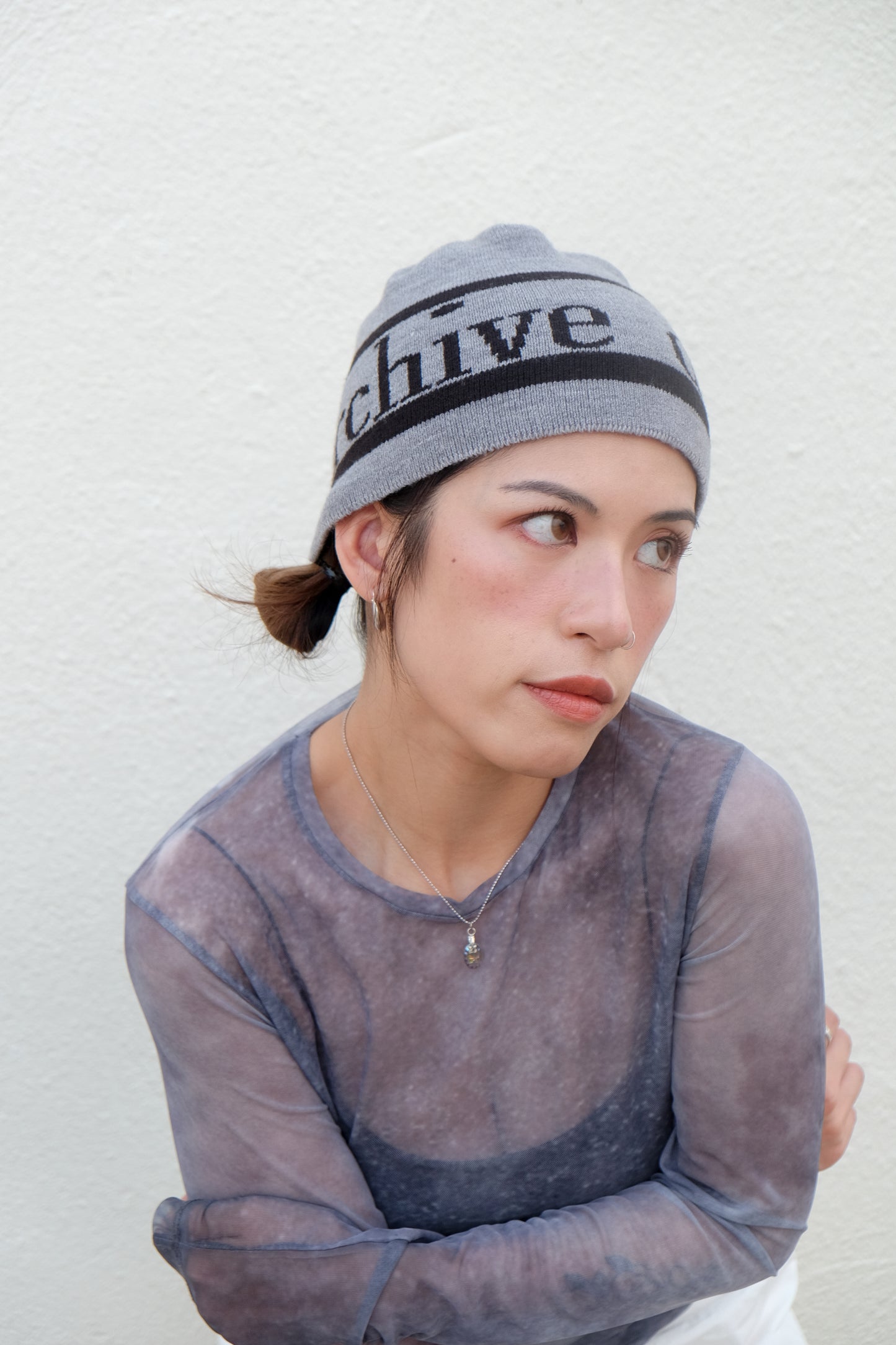 "Archive Dive" Beanie (Black/ Grey)