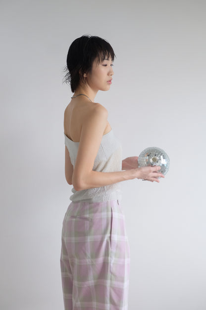✨推！“Liz" Cross-shoulder Two-piece (Silver Grey)