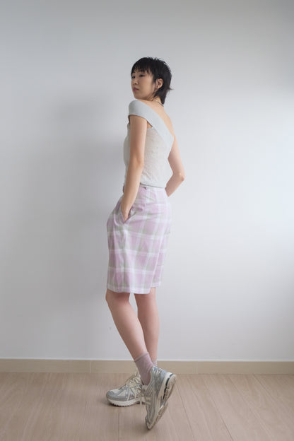 ✨推！“Liz" Cross-shoulder Two-piece (Silver Grey)
